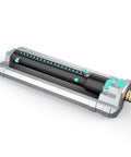Beefy Heavy Duty Oscillating Sprinkler With 18 Hole Nozzle Zinc Alloy Base Adjustable Flow Control And Spray Width For Lawn Garden Yard Irrigation