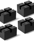 Solid Rubber Pinch Weld Blocks Jumper Pads For Auto Lift Jack Stand Support High Compression Heavy Duty Car Repair 3 Ton Load Capacity Set