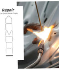 600Pcs Car Repair Welding Staples Kit Assorted For Bumper Repair Easy To Use Welding Staples For Quick Crack Fix in use