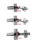 Soft Close Dampers For Kitchen Cabinets And Furniture Hinge Cup Add On Kit Pack Of 8 With Infinitely Adjustable Setting Wheel For Quiet No Slam Full Overlay Doors Hole Spacing 45mm 48mm 52mm Screws Included showing hinge cup sizes