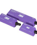 Lightweight Dust Extraction Flexible Radius Sanding Block Kit With Hookit System for Contour Touchups, three purple blocks