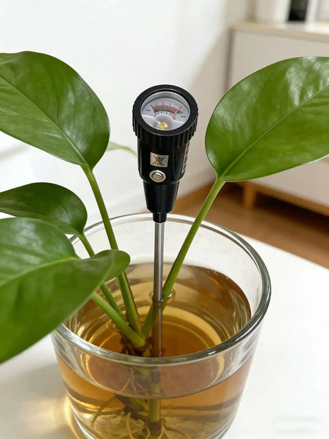 2 In 1 Soil pH And Moisture Meter Plug And Play No Battery Needed Portable Garden Tool for gardens lawns and indoor plants in use