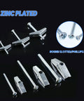 Beefy Heavy Duty Toggle Bolt And Wing Nut Kit 24 Piece Set With One Eighth Inch Three Sixteenth Inch And One Quarter Inch Sizes Zinc Plated Steel Round Head Fasteners For Hanging Heavy Stuff On Drywall, zinc-plated bolts shown