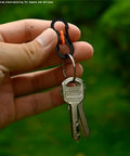 Hand holding black and orange heavy duty zipper lock clip with keys, ideal for everyday use and secure attachment, Lock It Down Tight With These 10 Heavy Duty Zipper Lock Clips Keep Your Backpack Secure Quick Disconnect Buckles For Travel School Hiking And Daily Rigs Slick Smooth Operation.