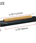 Eight Pack Black Wood T Bar Drawer Pulls for Cabinets Wardrobe Kitchen Dresser Hardware 96mm spacing with size dimensions