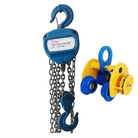 Heavy Duty 1 Ton Manual Chain Hoist With G80 Lifting Gear And 3 Meter Height For Tough Construction Sites Plus Rigging Works with chain and pulley.