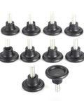 Screw On Furniture Glide Leveling Foot Set Adjustable Desk And Table Leg Levelers M6 And M8 Thread Sizes 10 Pack Rust Resistant