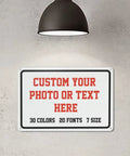Rock Solid Kickin Custom Metal Signs For Your Biz Or Home Base Featuring Hassle Free Mounting And Weather Resistant Coating For Those Rad Garage Shed Or Workshop Upgrades, custom aluminum sign on wall.