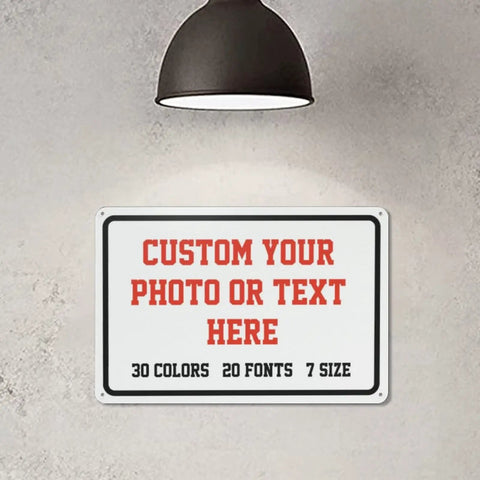 Rock Solid Kickin Custom Metal Signs For Your Biz Or Home Base Featuring Hassle Free Mounting And Weather Resistant Coating For Those Rad Garage Shed Or Workshop Upgrades, custom aluminum sign on wall.