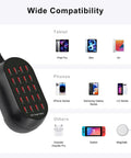 Dope 20 Port USB Charging Station With 100W Total Power Multi Device Desktop Charger Hub, wide compatibility with tablets and phones.