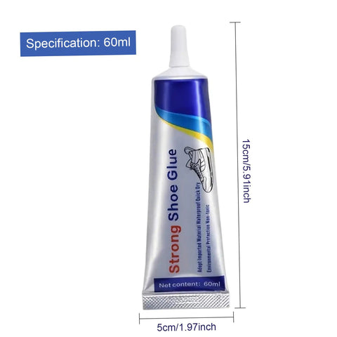 60ml tube of Heavy Duty Shoe Sole Glue Adhesive Waterproof Repair For Sneakers Boots Leather Handbags And Heels Multipurpose Professional Glue Beast Bond For Soles And Other Materials