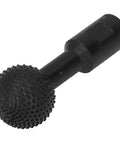 Heavy Duty Spherical Wood Carving Burr 10mm Grinding Bit for angle grinders, black coated steel, ideal for woodworking projects.