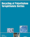 Book cover for 'Recycling of Polyethylene Terephthalate Bottles' with images of PET processing.