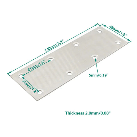 Heavy Duty Mending Plates 4 Pack Rust Proof Stainless Steel Straight Brackets Bulletproof Furniture Repair Tight Support Brackets For Cabinets Shelves Wooden Tables With Mounting Screws No Sweat Install