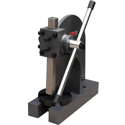 Arbor Press 0.5 Ton Manual Hand Tool, Adjustable Height Up To 3.5 Inches, Welded Steel Plate Body, Portable Heavy Duty Riveting, Punching And Bearing Install Tool AP Half Inch For DIY, Shop