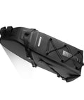 Heavy-Duty PVC Tail Bag for Long Distance Cycling, 14L Roll-Top Saddle Bag with Dry Seal and Secure Straps for Bikes