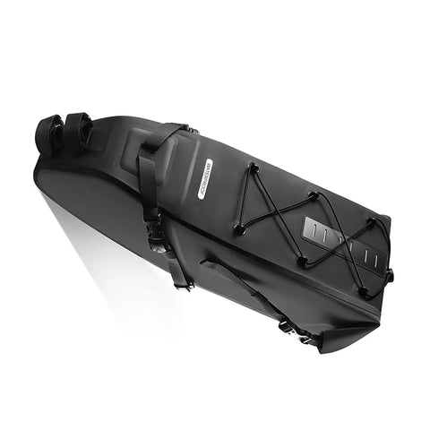 Rainproof Bike Tail Bag With 10 To 14 Liter Capacity For Long Distance Cycling And Bikepacking PVC Roll Top Under Seat Pouch