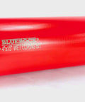 BluRock 4x15-inch diamond wet core drill bit on red barrel with logo