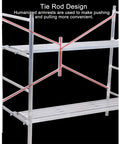 Tie rod design of Portable Foldable Steel Scaffold Tower featuring wide non slip platform for added convenience during use.