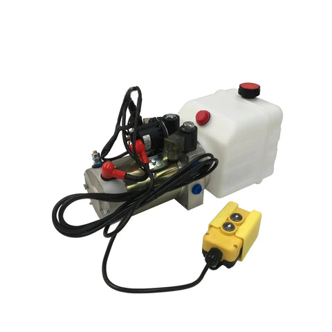 Heavy Duty Double Acting Hydraulic Pump Power Unit With 5 Quart Steel Tank For Dock Levelers No Sweat Setup Knockout Performance Plug And Play Portable Design