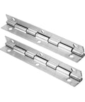 Rotating Concealed Hinges Set for Doors and Cabinets 2 Pieces Heavy Duty 6 Inch Silver Piano Cabinet Door Butt Hinges Durable Stainless Steel