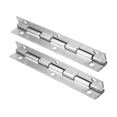 Rotating Concealed Hinges Set for Doors and Cabinets 2 Pieces Heavy Duty 6 Inch Silver Piano Cabinet Door Butt Hinges Durable Stainless Steel