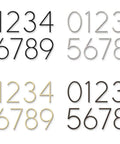 Floating 5 Inch Black Zinc Die Cast Address Number For Front Door, Mailbox, Wall And Exterior Display With Flush Or Floating Mount