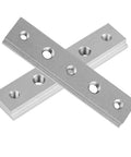 Crossed aluminum alloy bars from Two Pack T Slot Miter Track Jig 100mm Aluminum Alloy Tool Accessory For Woodworking Pro Grade