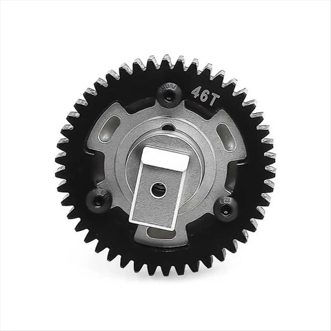 Beefy 46T Gear Bearing Assembly For 1 To 5 Scale RC Trucks Upgrade Kit With High-Carbon Chrome Steel Bearings Smooth Power Transfer For 8S Drives Replacements Mods And Drivetrain Upgrades For Heavy-Duty RC Builds, 46T gear front view