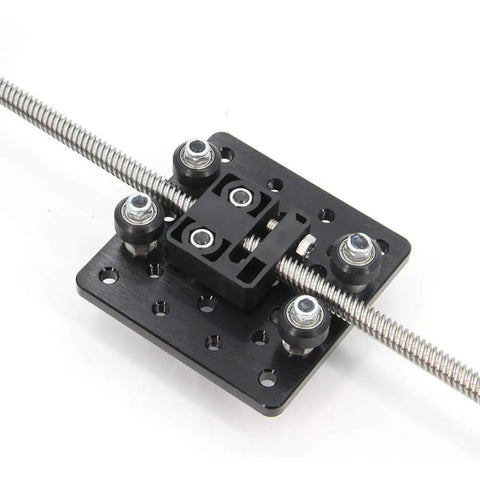 8mm lead screw with 2 Pack Anti Backlash Nut Block for 8mm Leadscrew, 2mm Pitch, 2mm Lead, POM Screw Nut for CNC and 3D Printer