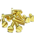M3x5mm Slotted Cheese Head Machine Screws Milled From Solid Brass, No Nonsense Build For Rapid Weekend Projects, 50 Piece Box of Fasteners