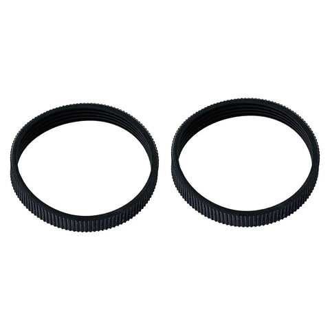 Kickass Drive Belt Kit For 82mm Electric Planer 2 Pack Rubber Replacement Parts smooth black rubber drive belts.