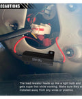 50W 6 Ohm LED Load Resistors With Quick Wire Clips Aluminum Case For Quick Turn Signal Fix Hyper Flash Auto Replacement Resistors To Stop Blink Error Codes Black 2 Pack Plug And Play installed in car