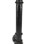 Built Tough Steel Underground Removable Ornamental Bollard 40 Inch Tall Black Powder Coated Finish for Driveway Protection and Parking Lot Security
