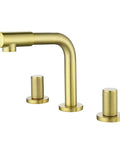 8 Inch Widespread Bathroom Faucet With 360 Degree Swivel Spout And Nozzle, Brushed Gold Finish, Dual Handle 3 Hole Sink Faucet