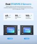 A229 Ultra Dual 4K Dash Cam Front And Rear With 2 Channel 4K HDR, STARVIS 2 IMX678 Sensors illustration