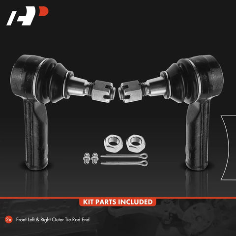 Front Outer Tie Rod End Replacement For Ford F150 2004 2008 And Lincoln Mark LT 2006 2008 Left And Right Driver And Passenger Sides Improves Steering Feel And Stops Uneven Tire Wear, with hardware