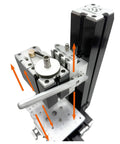 EssSthmy 36W All-Metal Mini Drill Press Lathe showing precision components and 1-6mm chuck for micro drilling tasks.