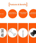 One Milliliter Syringes With 31G 5/16 Inch Needle 30 Pack Individually Wrapped For Lab Use, clear scale and surgical steel needle