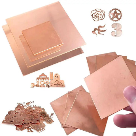 Ultra Pure Copper Sheet 99.99% Copper, 0.3x100x200mm 12 Gauge 2mm Thick, Ideal for DIY Projects, Makers Jewelry, Repairs and Experiments, Industrial Grade Metal Plate Easy to Cut, Weld, Bend, and Form. Copper sheet for jewelry and cutout crafts.