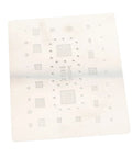 Tin Reballing Stencil for A54 and A536 Series, Precise Positioning, Half Engraving Workflow, Fast Tin Plating Speed, Durable Mechanical Components, Pro DIY Friendly, Easy Setup for CPU Reballing Tasks, silver metal stencil