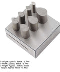 Drop Shape Disc Cutter Set In 45 Steel For Jewelry Making, Pro Grade Die Cutting Tools With Flat Bottom, 7 dies