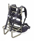 Lightweight Aluminum Pack Frame For Hiking And Backpacking Gear, Heavy Duty Load Bearing Up To 75 Kg, Green Frame Black Backing