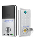 4 In 1 Smart Door Lock With Wi Fi Keyless Entry Fingerprint Scanner Keypad And Remote App Access Easy Direct Fit Installation