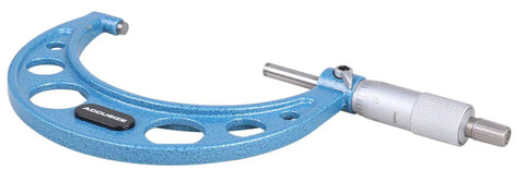 Top Notch Precision Outside Micrometer Three To Four Inch With 0.0001 Inch Resolution, Carbide Tipped Measuring Face
