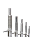 Top Shelf Hella Tough L Handle Indexing Plunger Bolt VCN233 Tooling Pin Stainless Carbon Steel M6 M8 M10 M12 M16 sizes displayed