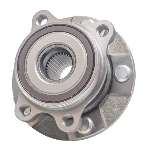 2 Pack Front Wheel Hub Bearing Assembly For Toyota RAV4 2006 2018 Fits 06 12 3.5L V6 Only Also Compatible With 2016 2019 Mirai And 2011 2016 Scion TC Manual Transmission Premium ISO Certified Quality Beefed Up OE Upgrade Hub Bearing Set close-up view