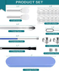 Filling Tool Kit For Home And Lab Use With Micro Funnels, lab scoop, needle, and aluminum tools in storage tin box.