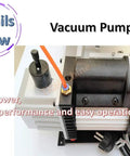 Heavy Duty Semi Automatic Flat Surface Labeling Machine With Vacuum Pump showing a close-up of the high-power vacuum pump for efficient operation.