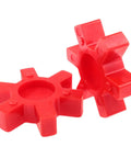 Tough As Nails Rubber Spider Insert For L Clamp Couplings, red polyurethane, 2-pack, 2.52 x 1 x 0.62 inch, vibration dampening component.